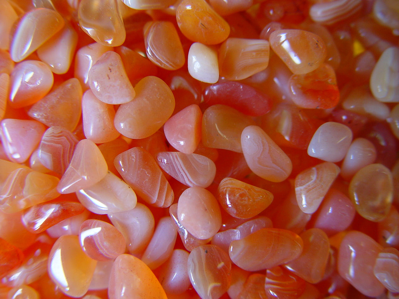 Achat - carneolfarben - Kristallstab C-Füllung