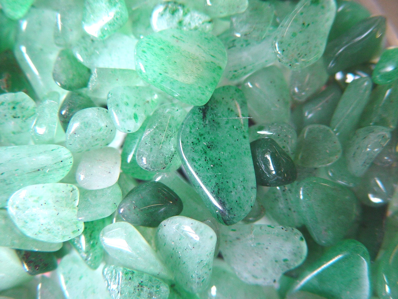 Aventurin grün - Kristallstab C-Füllung