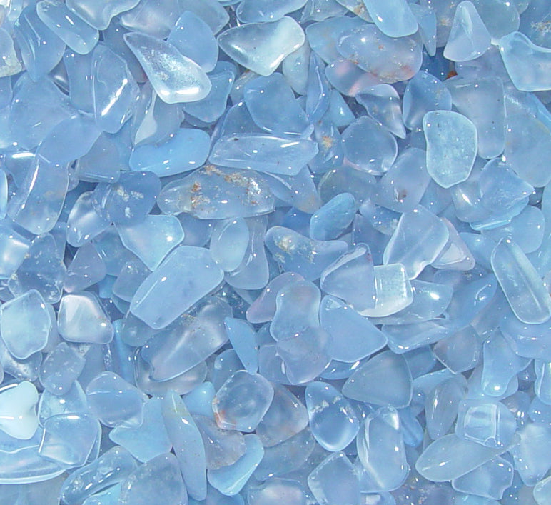 Calzit blau - Kristallstab C-Füllung