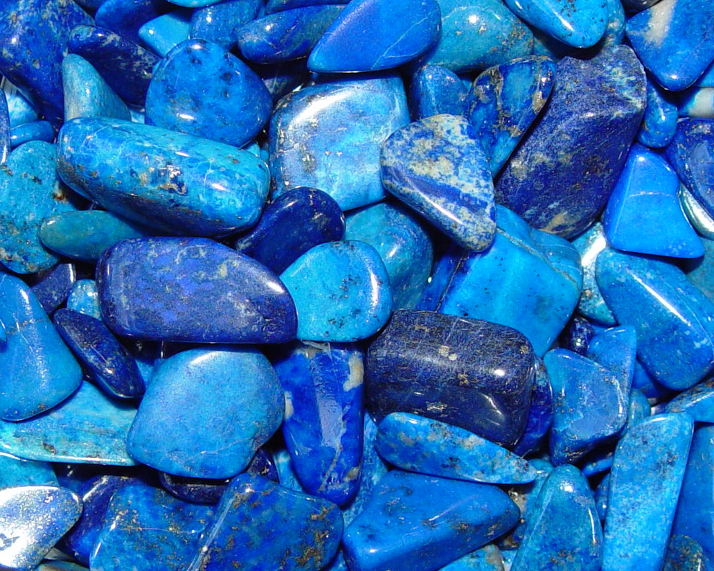 Lapislazuli 1AA - Kristallstab B-Modell