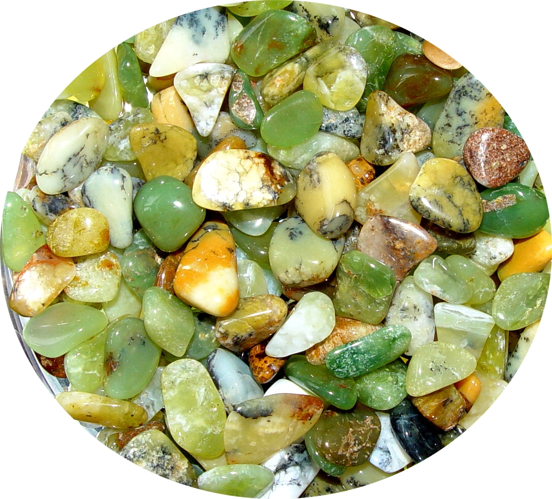 Opal - Moos - Kristallstab C-Füllung