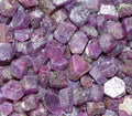 Rubin hexagonale Kristalle - Kristallstab C-Füllung