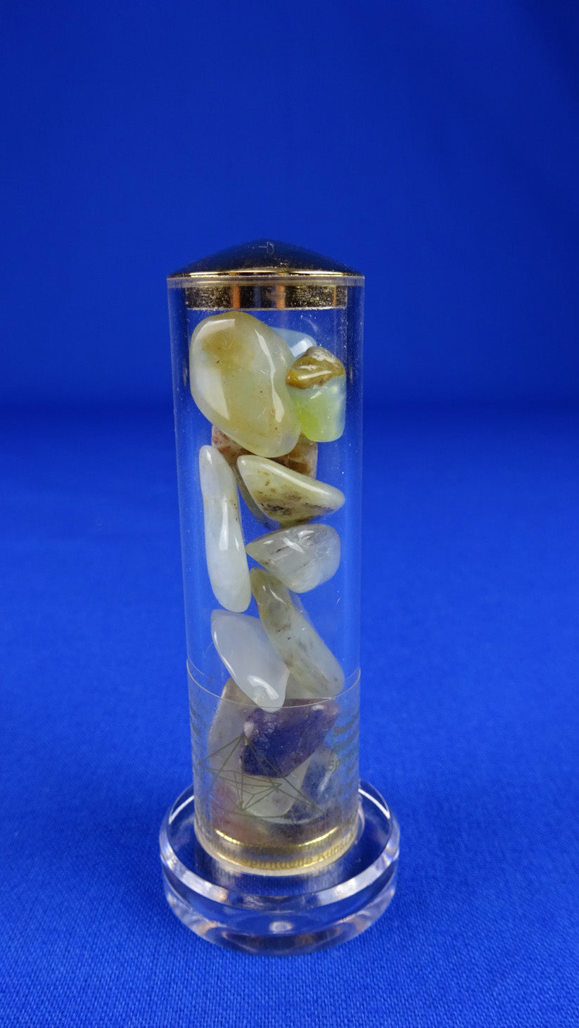 Andenopal - braun/blau - Kristallstab A