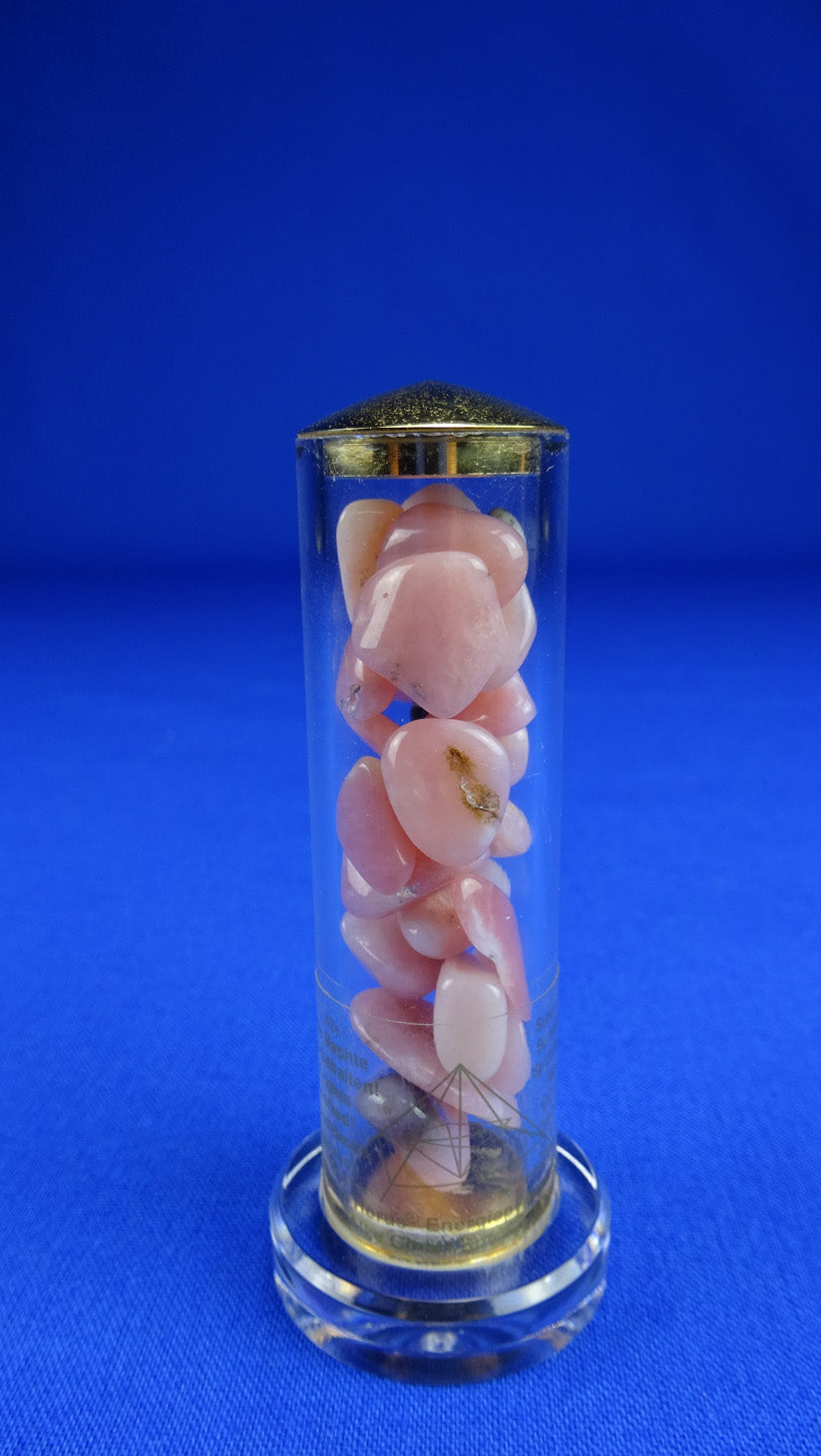 Andenopal - rosé - Kristallstab A