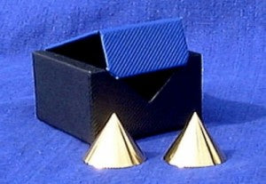 Horus Meditationskegel Set - vergoldet
